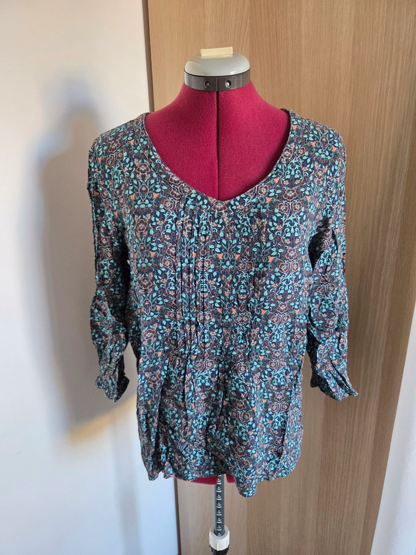 Blouse femme multicolore fleuri taille 38/40 Bréal